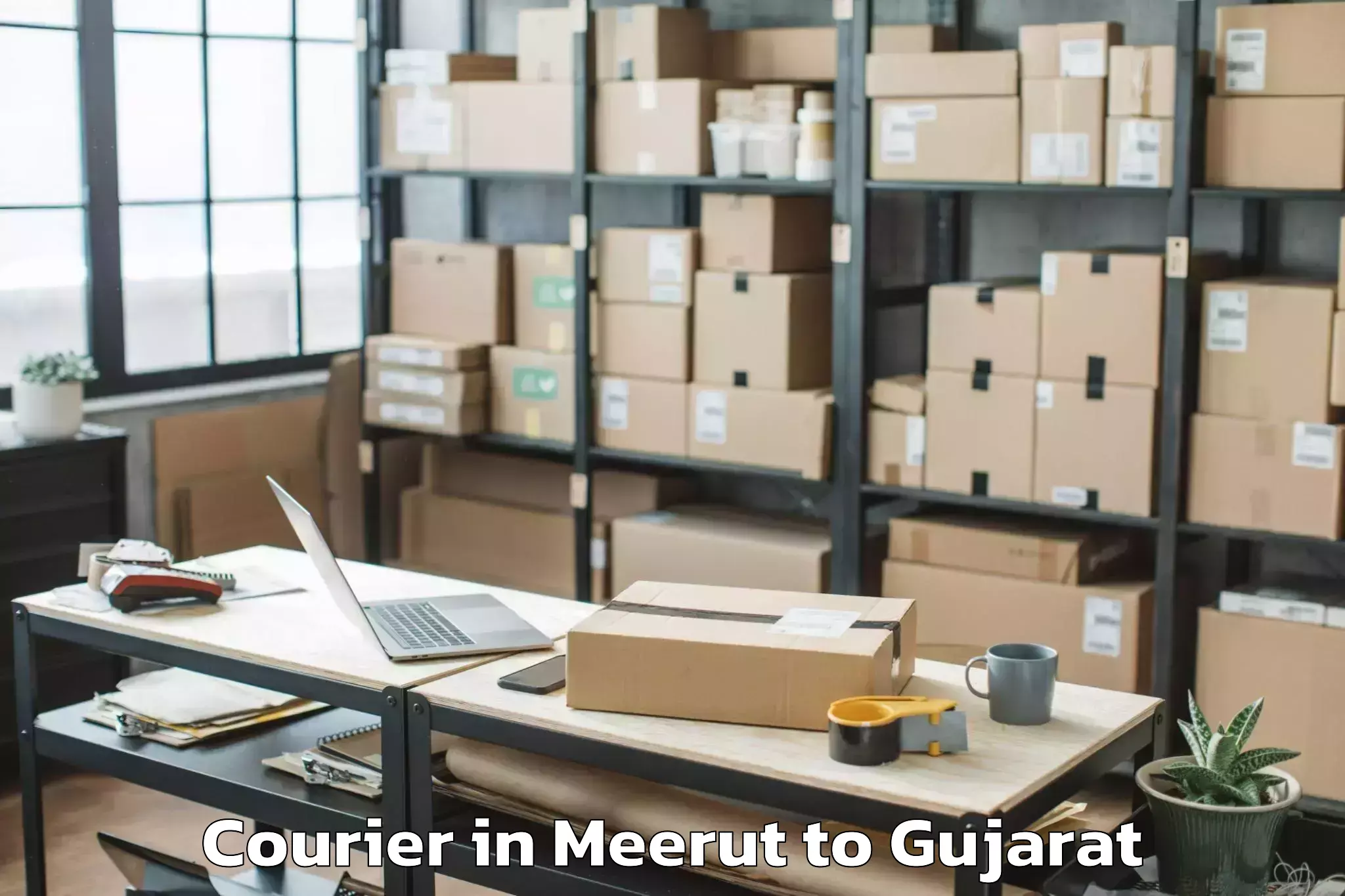 Leading Meerut to Surendranagar Courier Provider